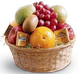 Fruit & Chocolate Basket from Maplehurst Florist, local flower shop in Essex Junction